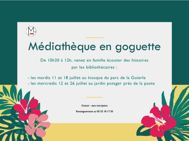 Mediatheque en goguette kiosque et jardin potager juillet 2023